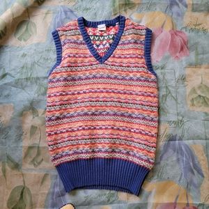 Aspesi multicolor jacquard sweater vest